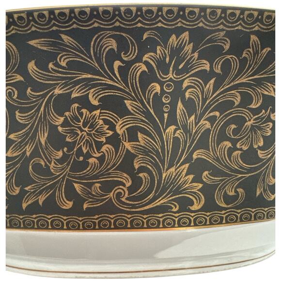 Sango China Vintage Richelieu Black Gold Vegetable Bowl - Picture 8 of 10